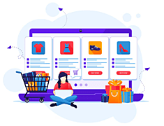 Zoho Commerce dashboard for building and managing an online store